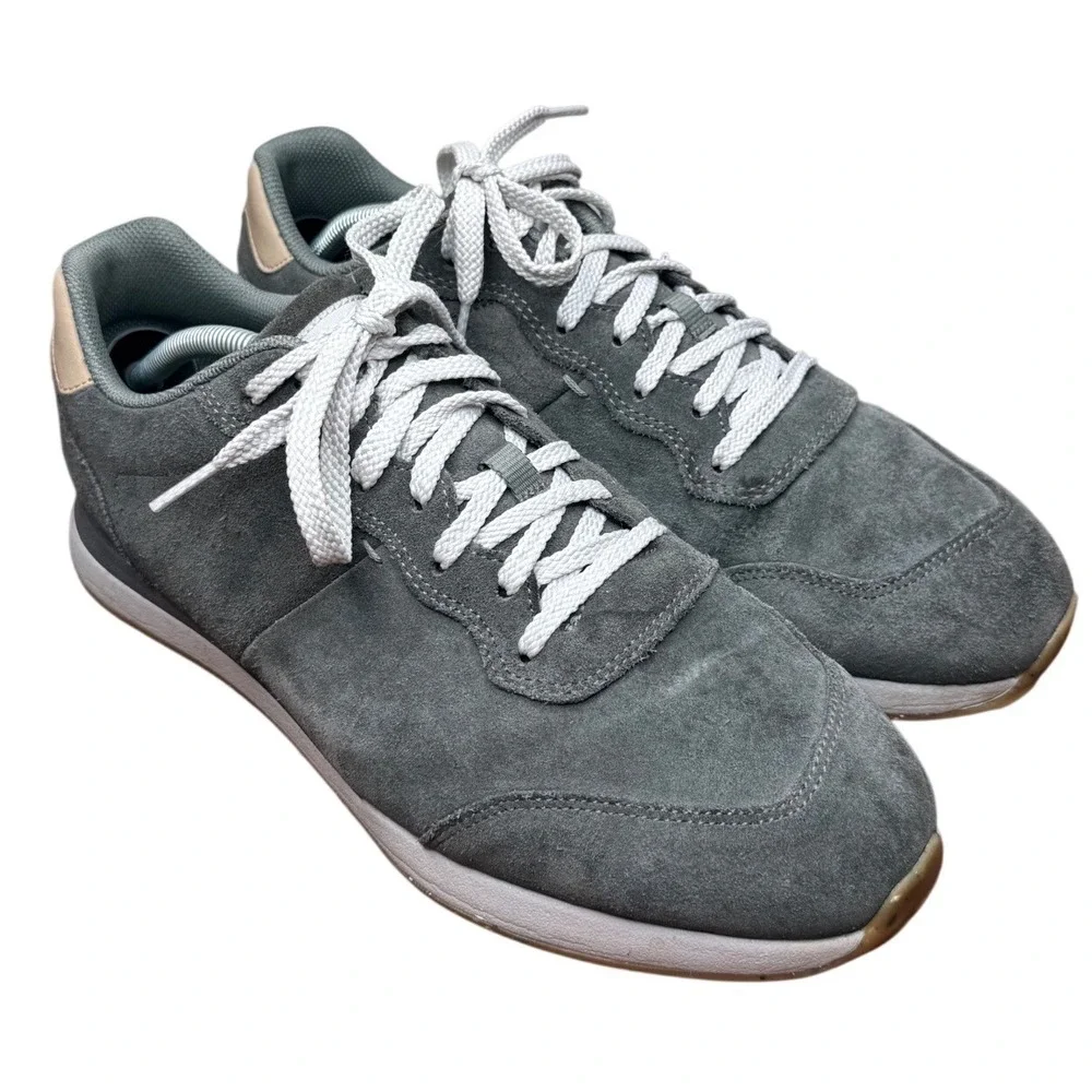 FootJoy‎ Stratos Golf Shoes Mens 10.5 W Charcoal Suede Spikeless Sneakers 54289
